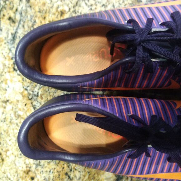 Nike Mercurial X Purple/Orange Indoor Soccer Shoes Men's Size 6.5 831966-585 - Picture 11 of 12